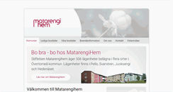 Desktop Screenshot of matarengihem.se